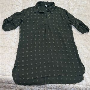Women's Green Patterned Top